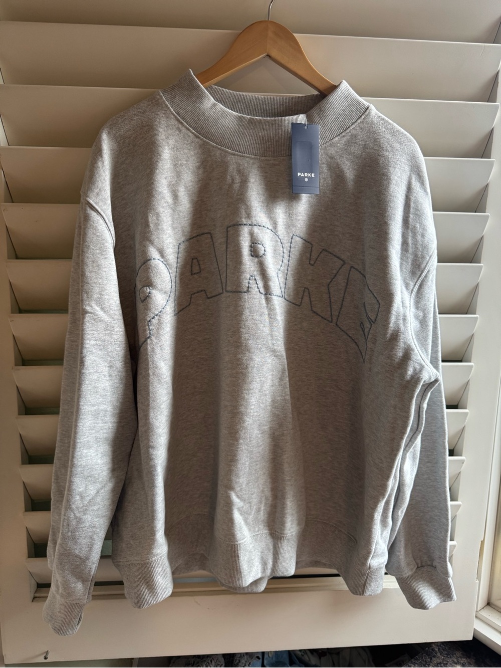 Parke x Target Women’s Mockneck Pullover Sweatshirt Heather Gray